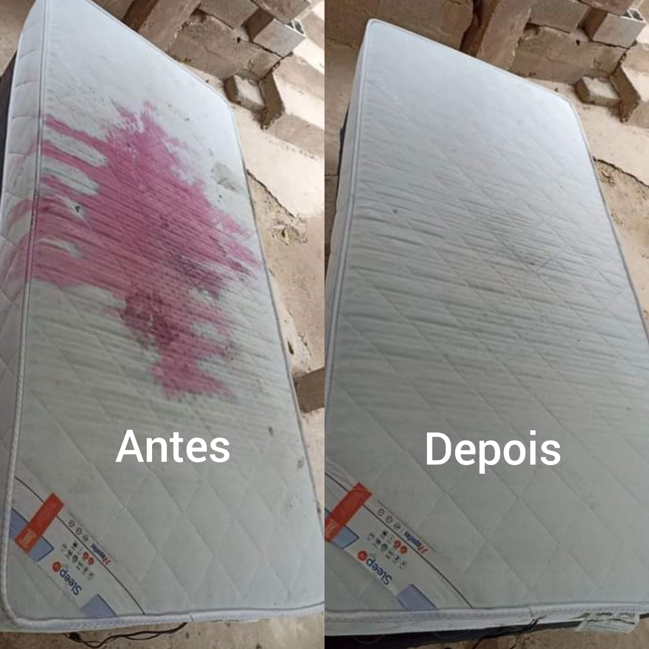 Equipamento profissional realizando higienização do estofado